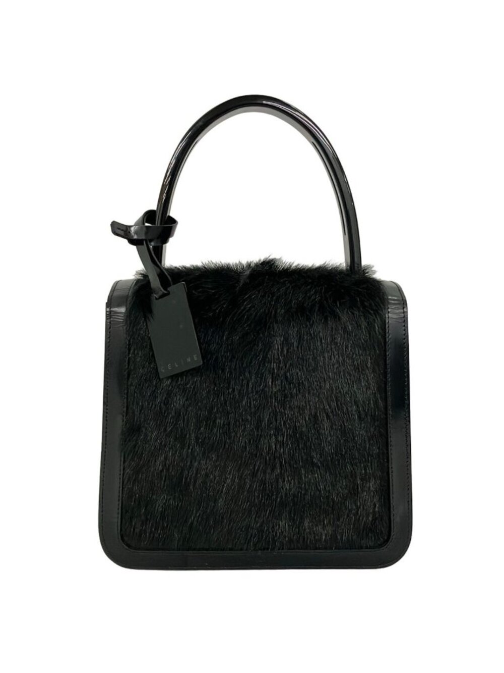 Celine Handbag Black Leather